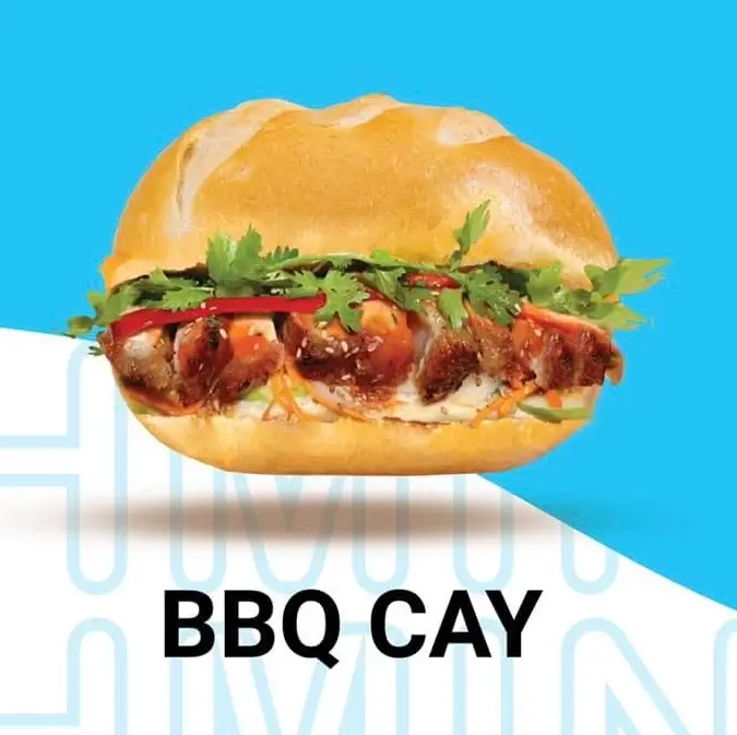 Hình ảnh Bánh mì Gà Nướng Sốt BBq Cay