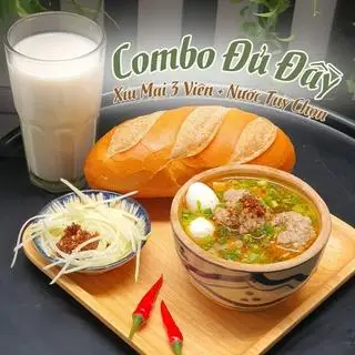 Hình ảnh Combo Đủ Đầy: Xíu Mại 3 Viên + Nước Tùy Chọn