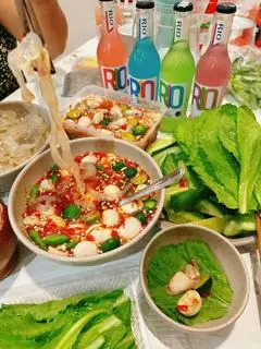 Hình ảnh Set Sứa Ngâm Mắm Nhĩ Cà Pháo Cuốn Rau Xanh