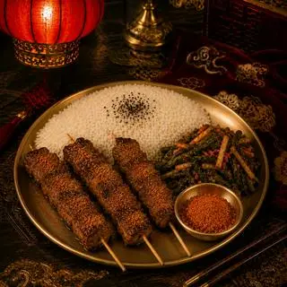 Hình ảnh Cơm xiên nướng Trung Hoa