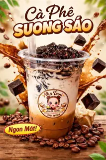 Hình ảnh Cafe sữa tươi sương sáo