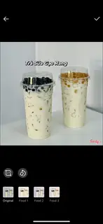 Hình ảnh Trà sữa gạo rang fulltoping size L