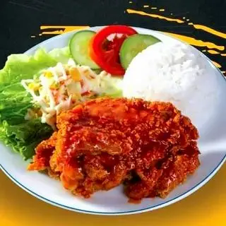 Hình ảnh Cơm gà cay ngọt