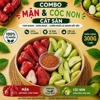 Hình ảnh Mận và cóc non cắt sẵn - 300g