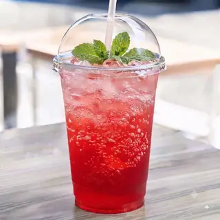 Hình ảnh Soda mây hồng