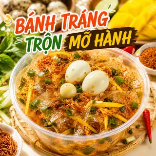 Hình ảnh Bánh tráng trộn dầu hành