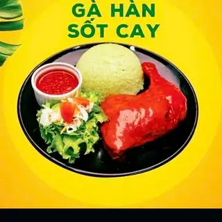 Hình ảnh Cơm gà góc tư sốt cay
