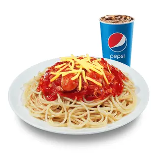 Hình ảnh Combo mì ý, 1 khoai tây chiên, 1 pepsi tặng 1 trà chanh