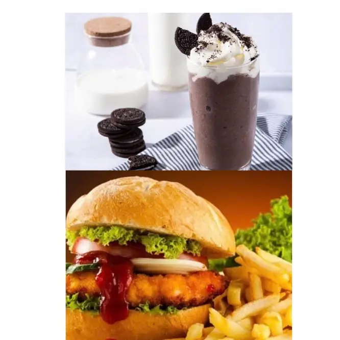 Hình ảnh HAMBURGER BÒ+COOKIES ĐÁ XAY 