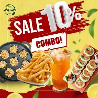 Hình ảnh Kim Bắp Chiên-Khoai Tây Chiên-Bánh Trứng Cút Nướng- Trà Vãi Thanh nhiệt