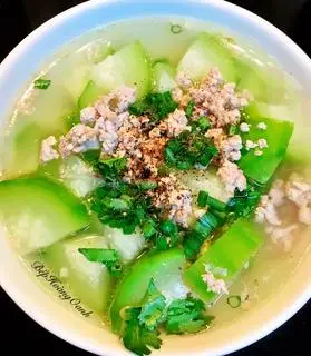 Hình ảnh Canh bí xanh thịt bằm