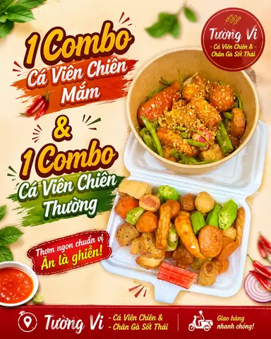 Hình ảnh 1 Hộp Chiên Mắm + 1 Hộp Chiên Thường