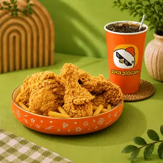 Hình ảnh Combo 1 Gà Rán + 1 Khoai + 1 Nước