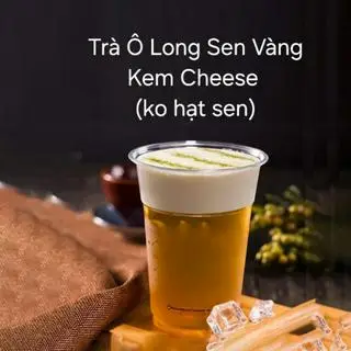 Hình ảnh Trà Ô Long Sen Vàng Kem Cheese