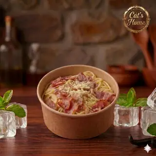 Hình ảnh Mì Ý Sốt Kem & Thịt Xông Khói