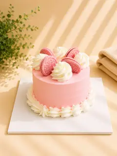 Hình ảnh Bánh kem sữa tươi mini hồng