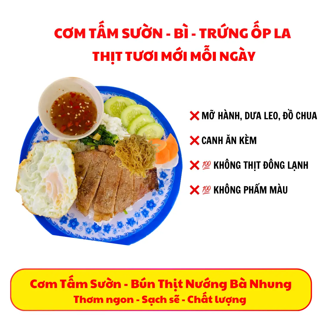 Hình ảnh Cơm tấm sườn bì ốp la