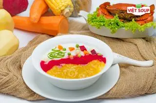 Hình ảnh Cháo cua biển hầm bí đỏ