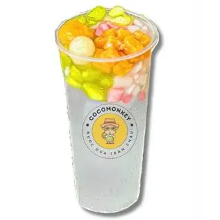 Hình ảnh Nước dừa full topping (500ml)