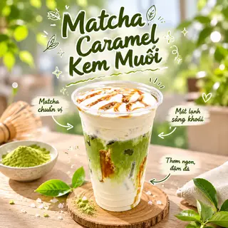Hình ảnh Matcha Caramel Kem Muối