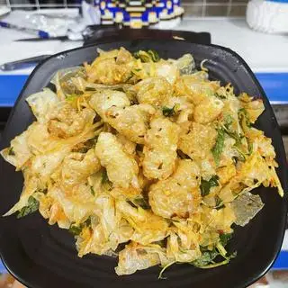 Hình ảnh Bánh Tráng Phơi Sương Trộn Da Heo