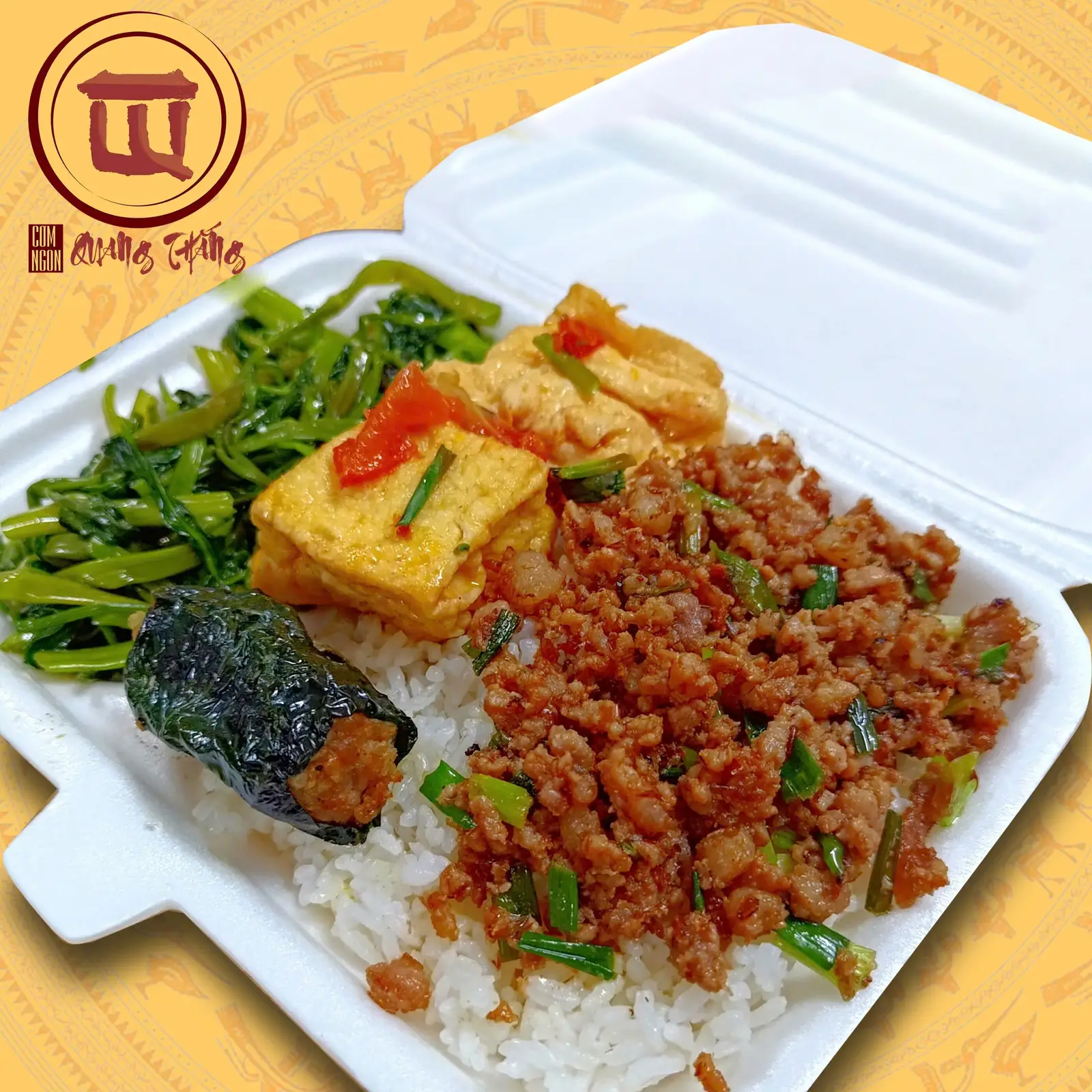 Hình ảnh Cơm Thịt Trưng Mắm Tép