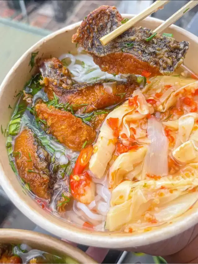 Hình ảnh bún cá măng cay