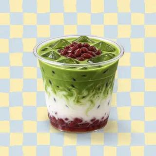 Hình ảnh Matcha latte Đậu đỏ