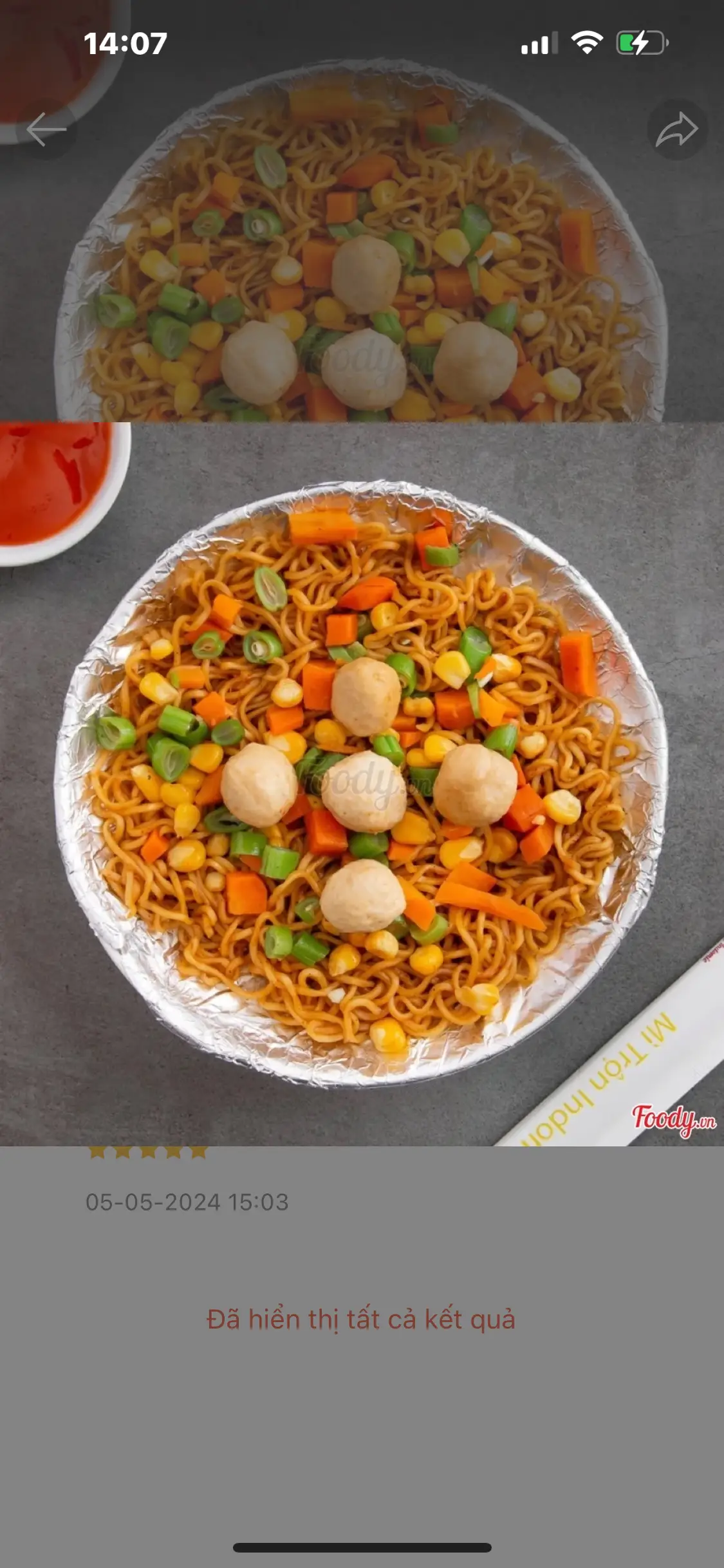 Hình ảnh Mỳ trộn cá viên