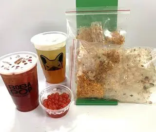 Hình ảnh Bánh tráng chà bông tỏi hành phi