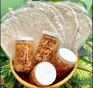 Hình ảnh Combo Bánh Tráng Phơi Sương Bơ Muối Tép ( nhỏ )