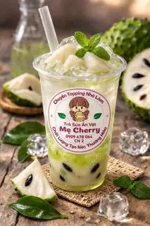 Hình ảnh Trà mãng cầu+Thạch  (hình ảnh chỉ mang tính chất minh họa)