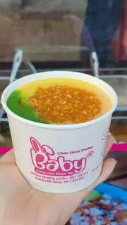 Hình ảnh Cháo cá hồi sốt gấc