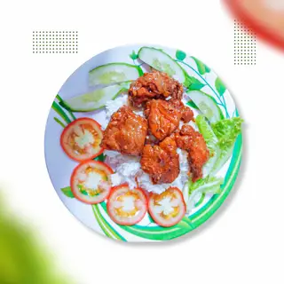 Hình ảnh Cơm gà kho + canh