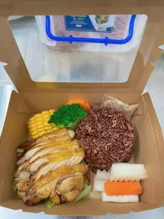 Hình ảnh Cơm gạo lứt gà BBQ xốt teriyaki