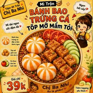 Hình ảnh mì indo trộn bánh bao trứng cá 