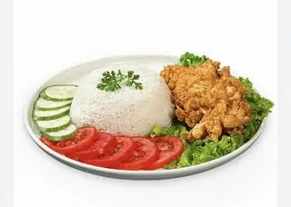 Hình ảnh cơm đùi gà rán 