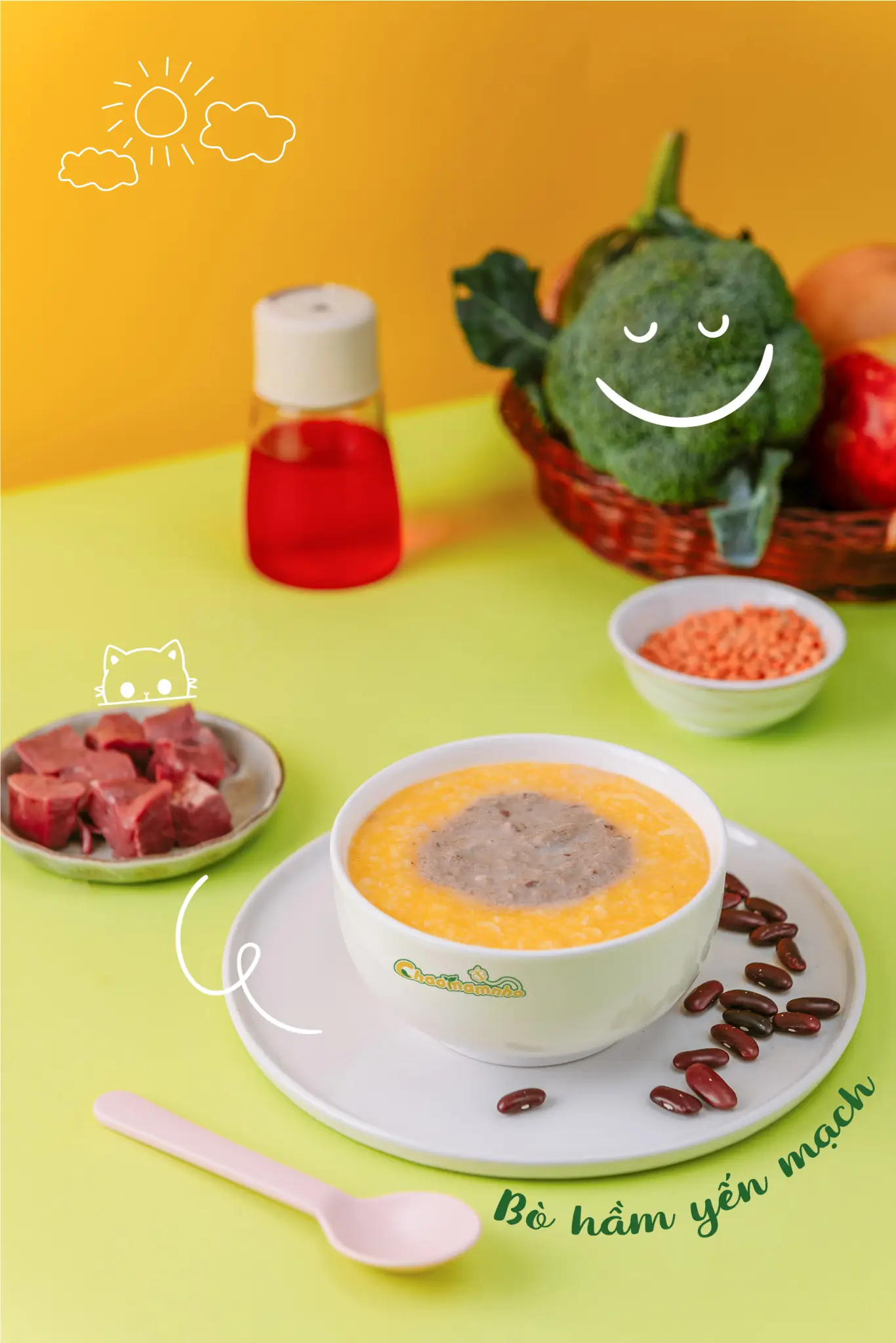 Hình ảnh Cháo Bò hầm yến mạch
