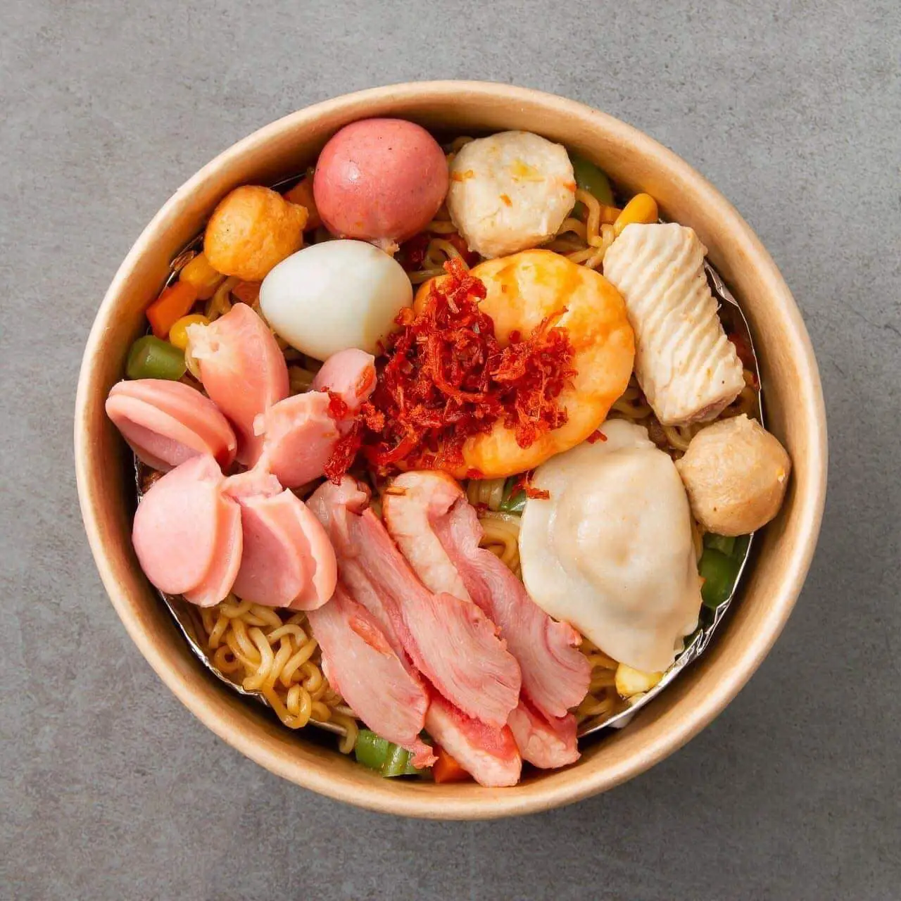 Hình ảnh Mì trộn full các loại topping