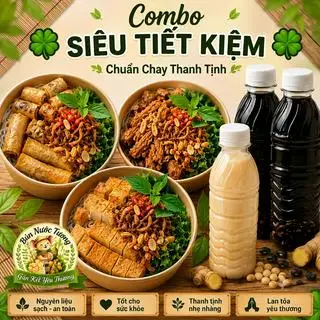 Hình ảnh ☘️Set Nhóm Tiết Kiệm-3 MÌNH CHUẨN CHAY+3 ĐỒ UỐNG☘️