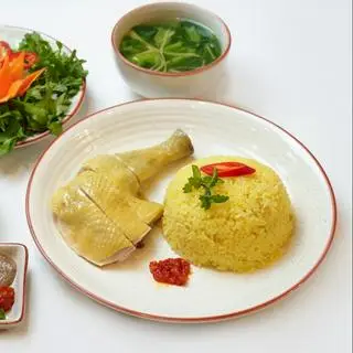 Hình ảnh Cơm đùi gà vườn