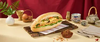 Hình ảnh Bánh Mì Trứng Chả Ruốc