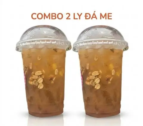 Hình ảnh ( quán đãi) combo 2 LY ĐÁ ME THƠM RIM ĐẬU PHỘNG ly khổng lồ 800ml