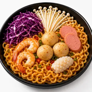 Hình ảnh Mì cay hải sản trộn
