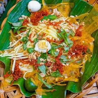 Hình ảnh bánh tráng chấm bà gánh 