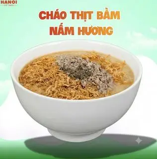 Hình ảnh Cháo thịt băm nấm hương