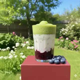 Hình ảnh Matcha Latte Blueberry
