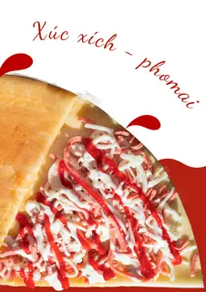 Hình ảnh Bánh crepe xúc xích - phomai