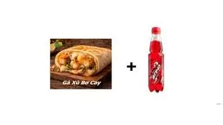 Hình ảnh Combo Tacos gà xù bơ cay - Sting dâu