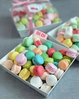 Hình ảnh 100 viên macaron mini